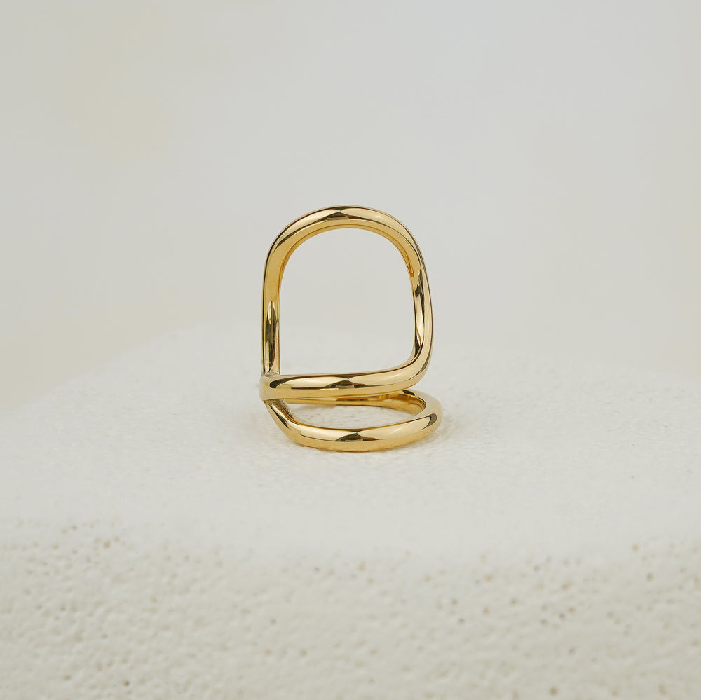 Arcane Curve Ring - Gold