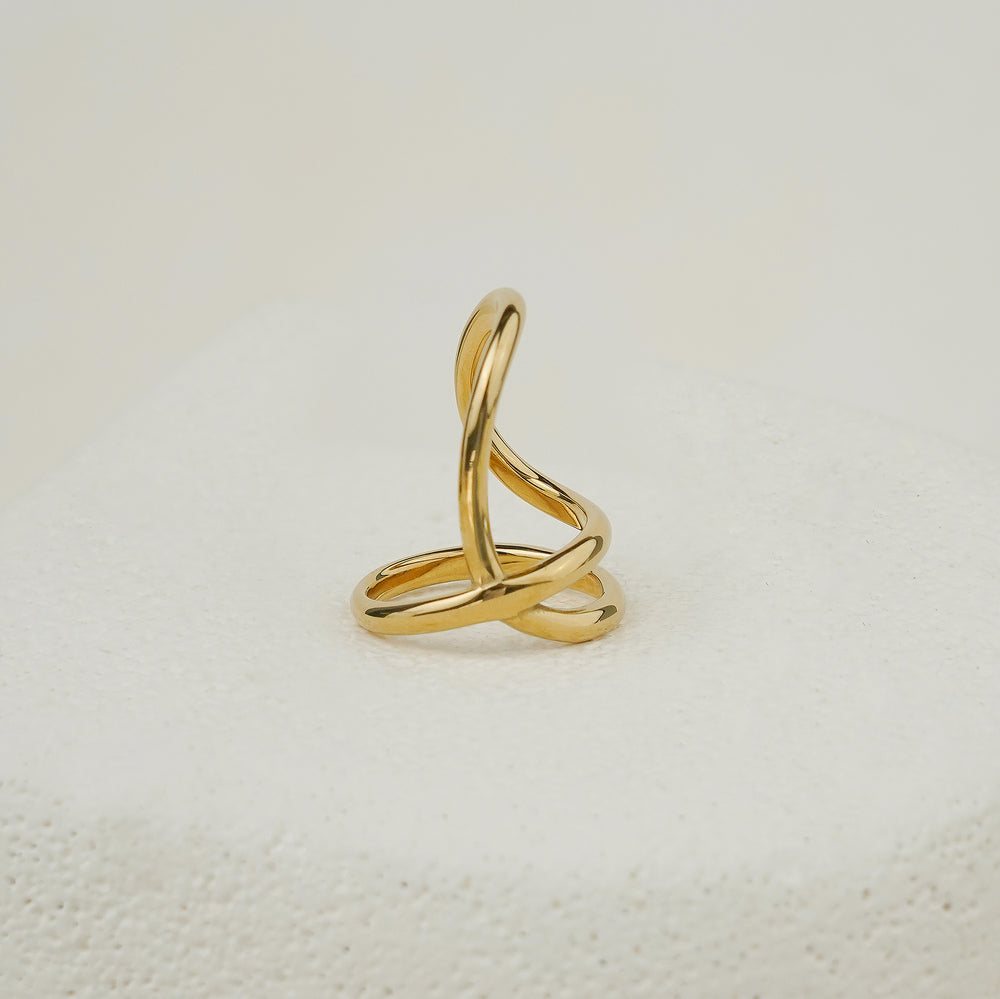 Arcane Curve Ring - Gold