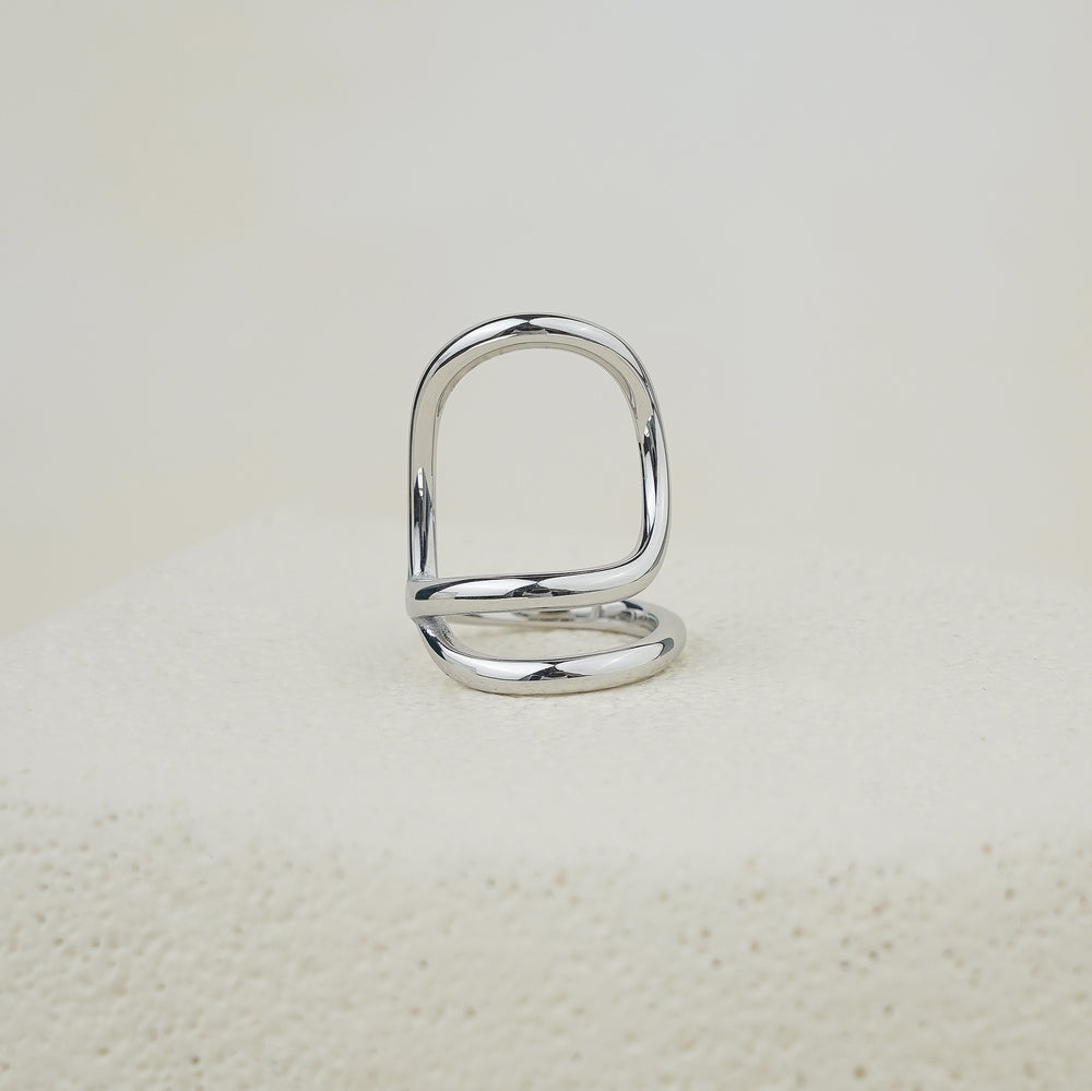 Arcane Curve Ring - Silver