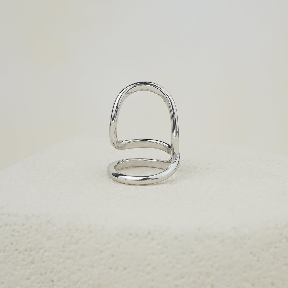 Arcane Curve Ring - Silver