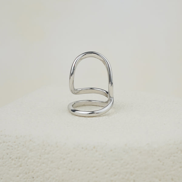 Arcane Curve Ring - Silver