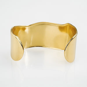 Syla Abstract Bold Cuff Bangle – Gold