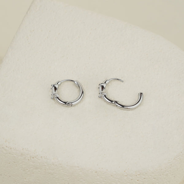 Liora Tiny Hoop Earring - Silver