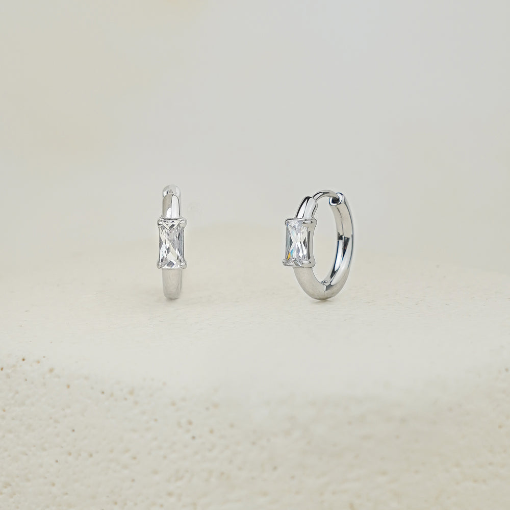 Liora Tiny Hoop Earring - Silver