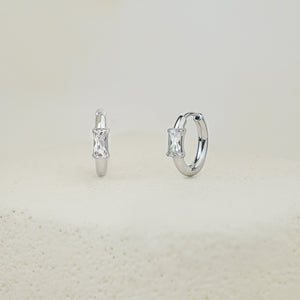 Liora Tiny Hoop Earring - Silver