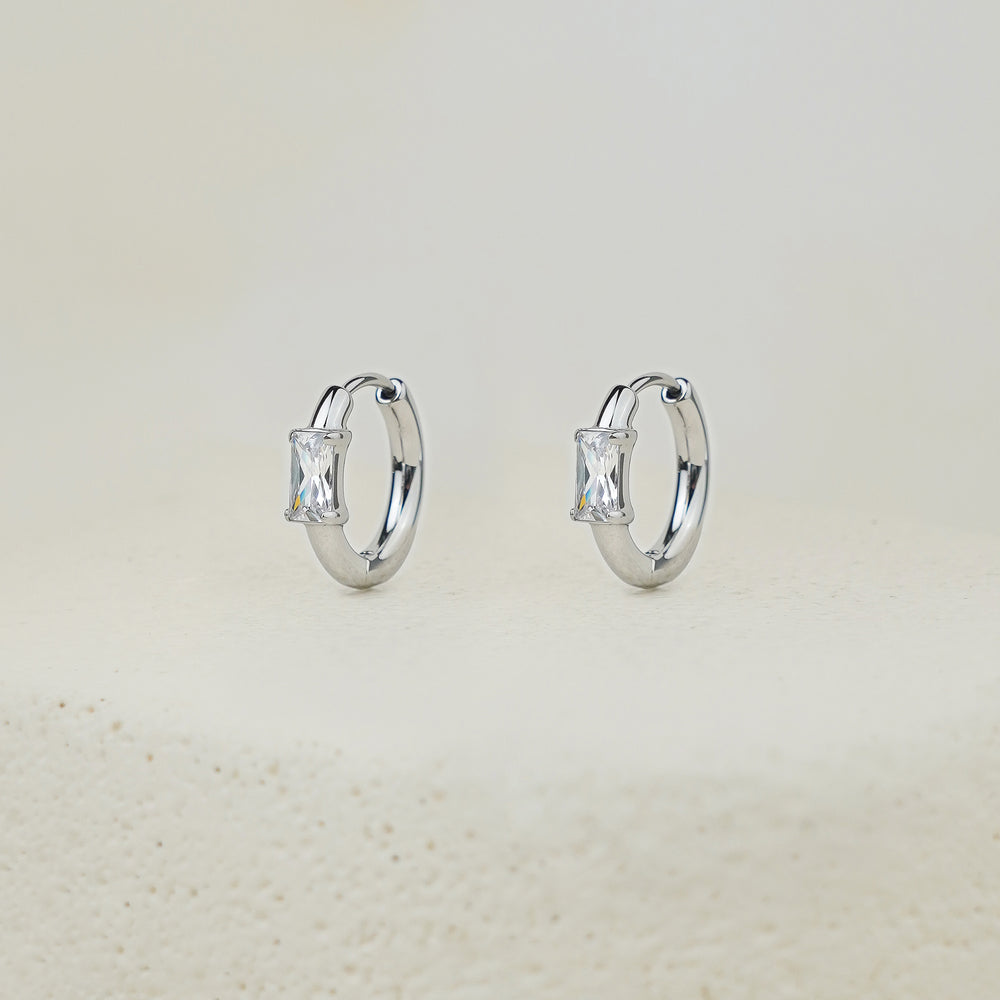 Liora Tiny Hoop Earring - Silver