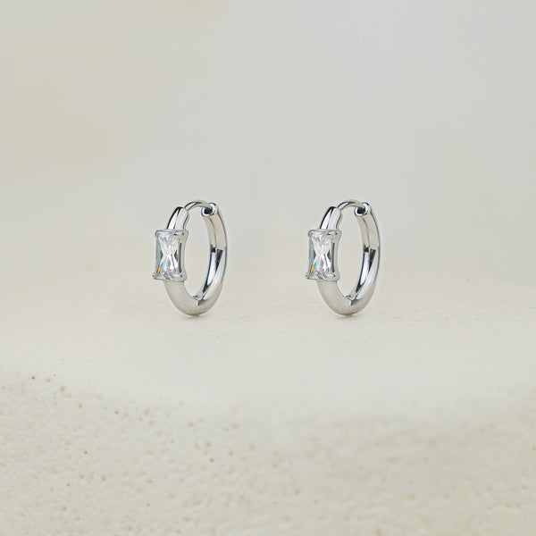 Liora Tiny Hoop Earring - Silver