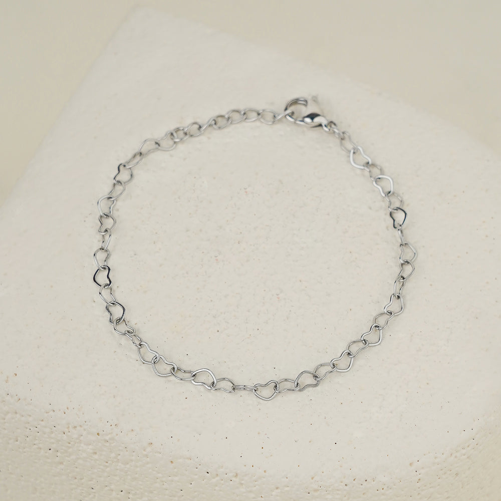 Soleil Heart Bracelet - Silver