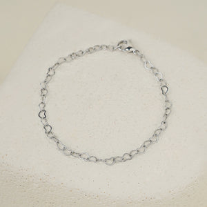 Soleil Heart Bracelet - Silver