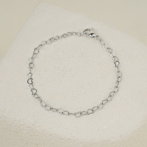 Soleil Heart Bracelet - Silver