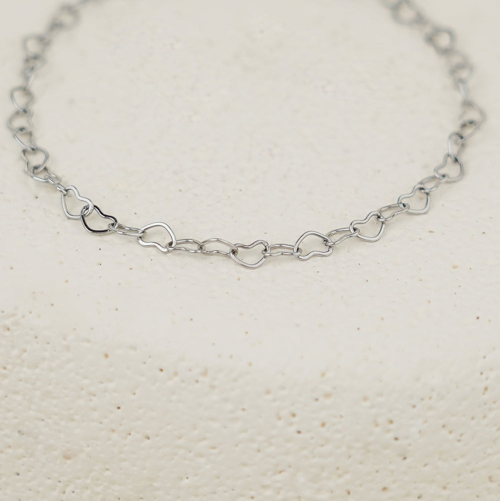 Soleil Heart Bracelet - Silver