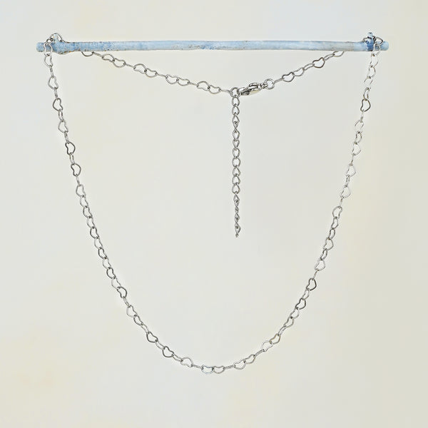 Soleil Heart Necklace - Silver