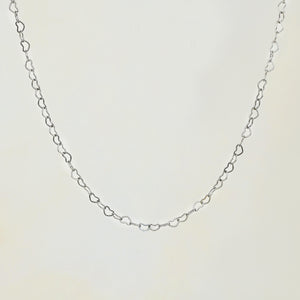 Soleil Heart Necklace - Silver