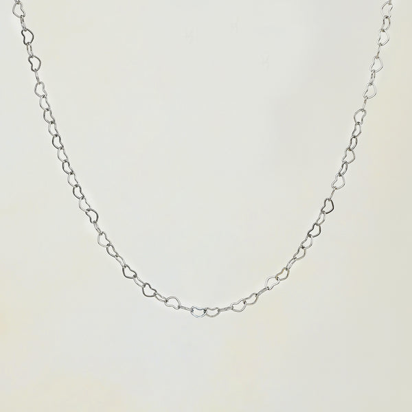 Soleil Heart Necklace - Silver