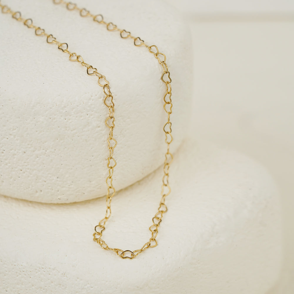 Soleil Heart Necklace - Gold