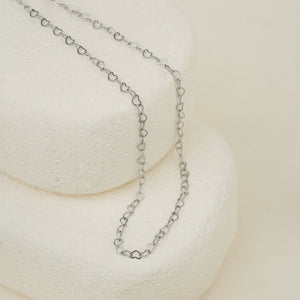 Soleil Heart Necklace - Silver