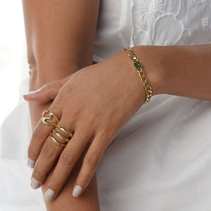 Elara Open Heart Ring - Gold