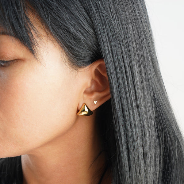 Triangle Bold Earring - Gold