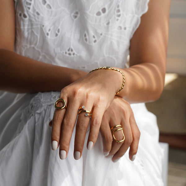 Arcane Curve Ring - Gold