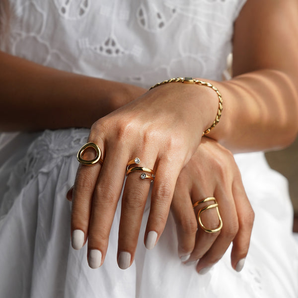 Arcane Curve Ring - Gold