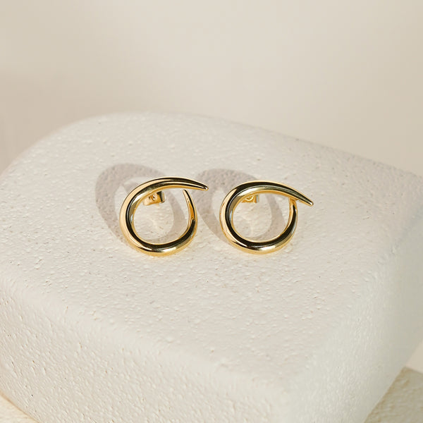 Sola Open Circle Earrings - Gold