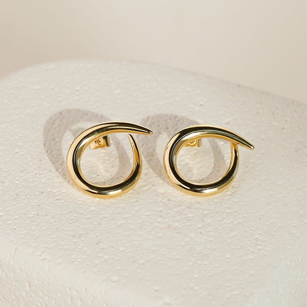 Sola Open Circle Earrings - Gold