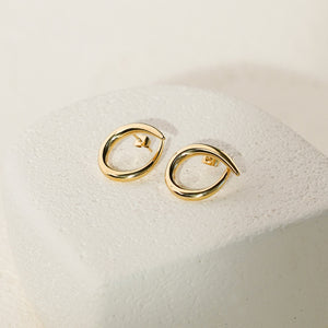 Sola Open Circle Earrings - Gold