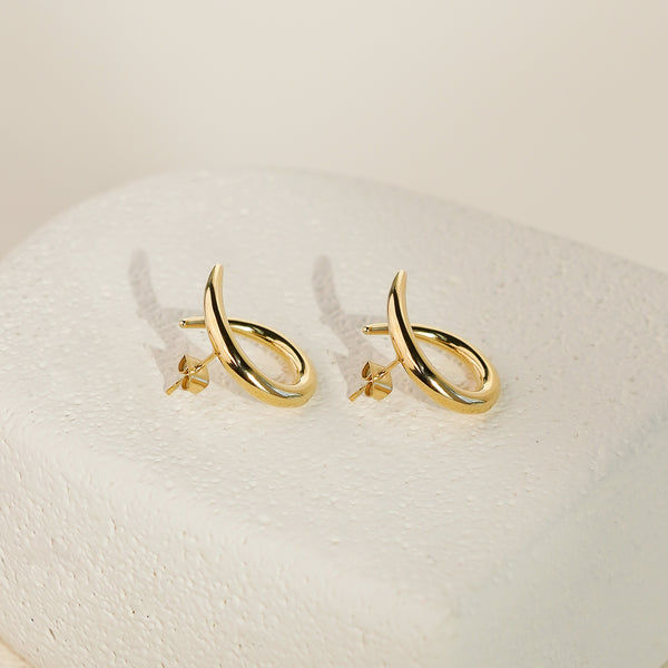 Sola Open Circle Earrings - Gold