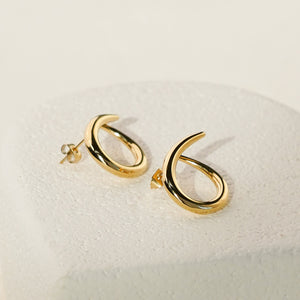 Sola Open Circle Earrings - Gold