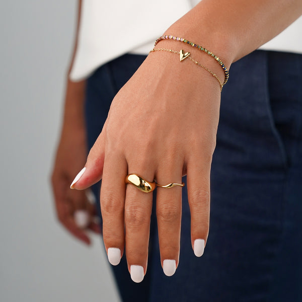 Bold Curve Ring - Silver