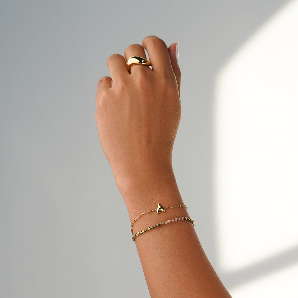 Solo Heart Bracelet - Gold Vermeil