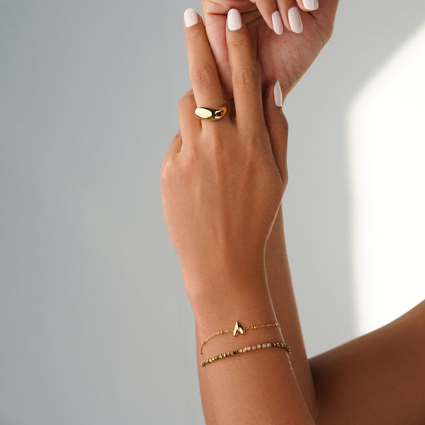 Bold Curve Ring - Silver