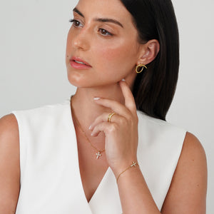 Sola Open Circle Earrings - Gold