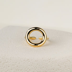 Hollow Round Ring - Gold