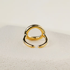 Hollow Round Ring - Gold