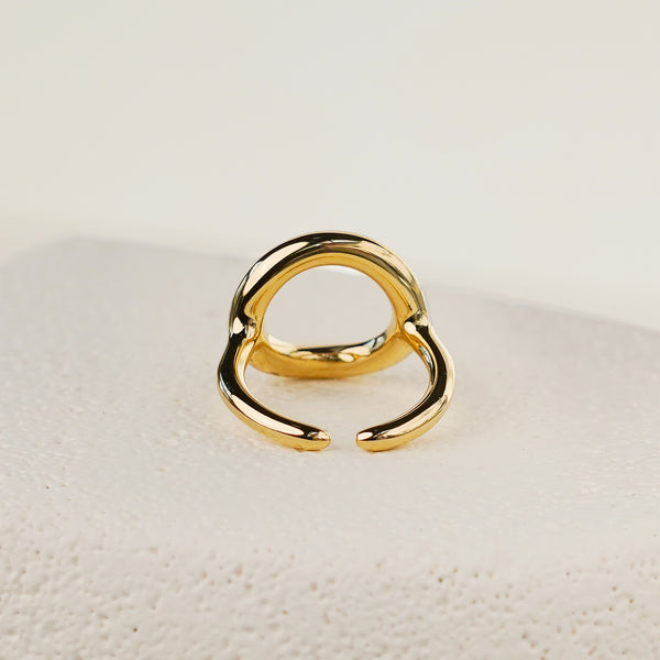 Hollow Round Ring - Gold