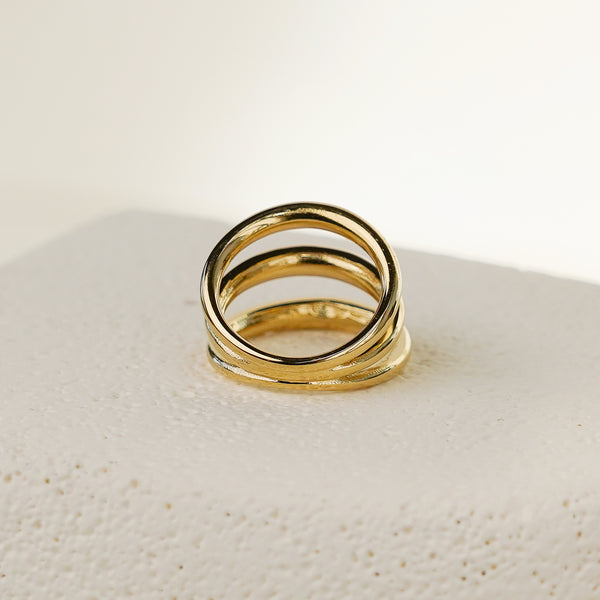 Thara Triple Ring - Gold