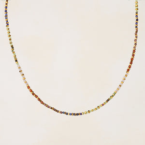 Seren Lapis, Agate, Amethyst, Hematites Necklace