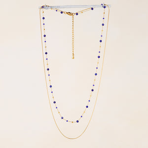 Lapis Lazuli Double Strand Necklace