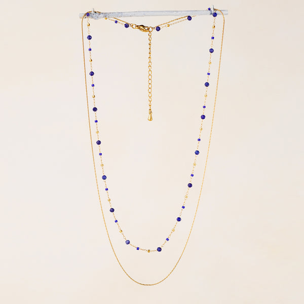 Lapis Lazuli Double Strand Necklace