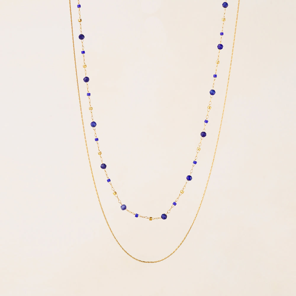 Lapis Lazuli Double Strand Necklace