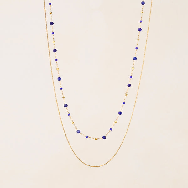 Lapis Lazuli Double Strand Necklace