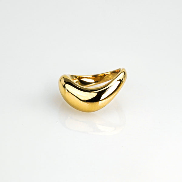 Bold Curve Ring - Gold