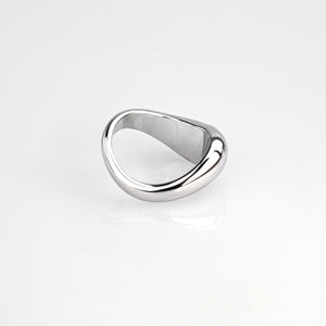 Bold Curve Ring - Silver