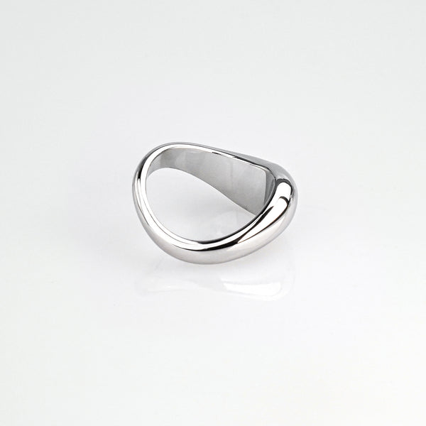 Bold Curve Ring - Silver