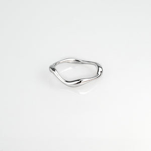 Tavi Small Curve Stacking Ring - Silver