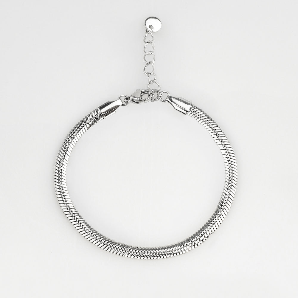 Luma Snake Chain Bracelet - Silver