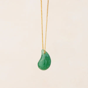 Vira Green Aventurine Tear Drop Necklace