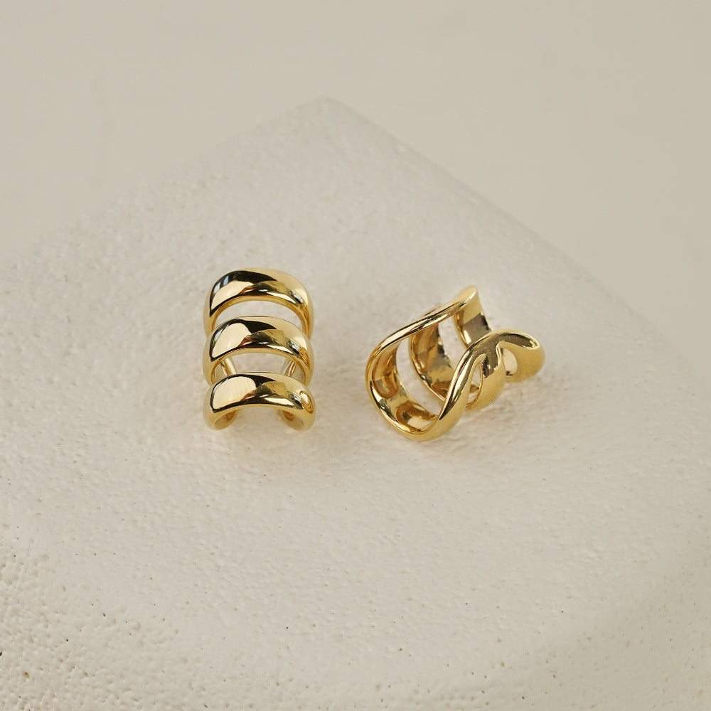 Layered Ear Cuff - Gold