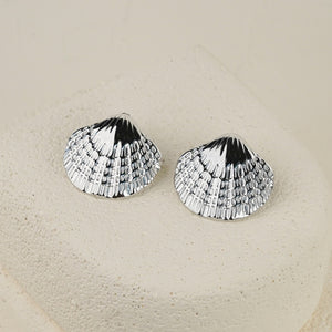 Scallop Shape Earring - Silver